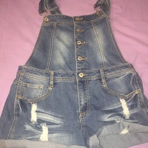 Overall Shorts